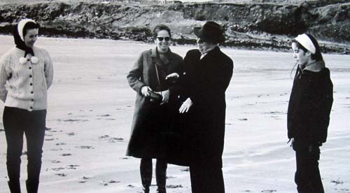Mary huggard with Charlie Chaplin Waterville