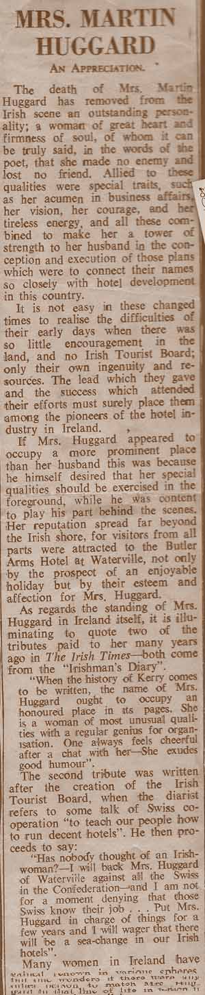 History Huggards Killarney