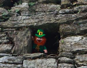 Killarney Leperchaun at the Castle on the grounds of the Lake Hotel