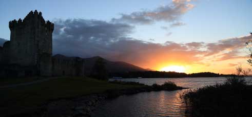 Sunset at Ross Castle