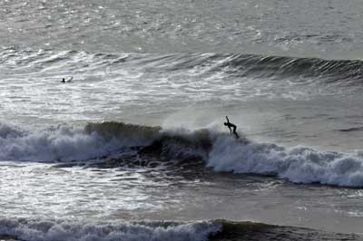 Surfing near Dingle