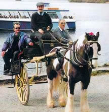 Billy Tangney of Killarney with his Jaunting car.