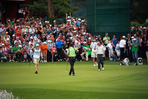 18th green in Killarney
